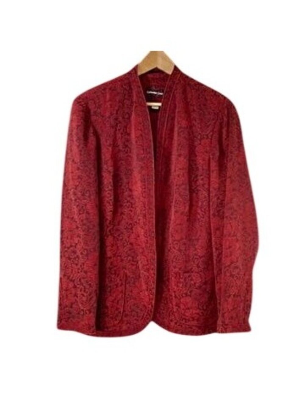 VTG Floral Tapestry Jacket Whimsigoth Dark Academia Boho 2X - Picture 2 of 13